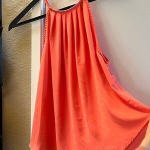 Coral Sleeveless Women's Top